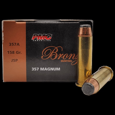 357 Magnum - PMC Bronze (357A) 158gr Jacketed Soft Point - 50 Per Box