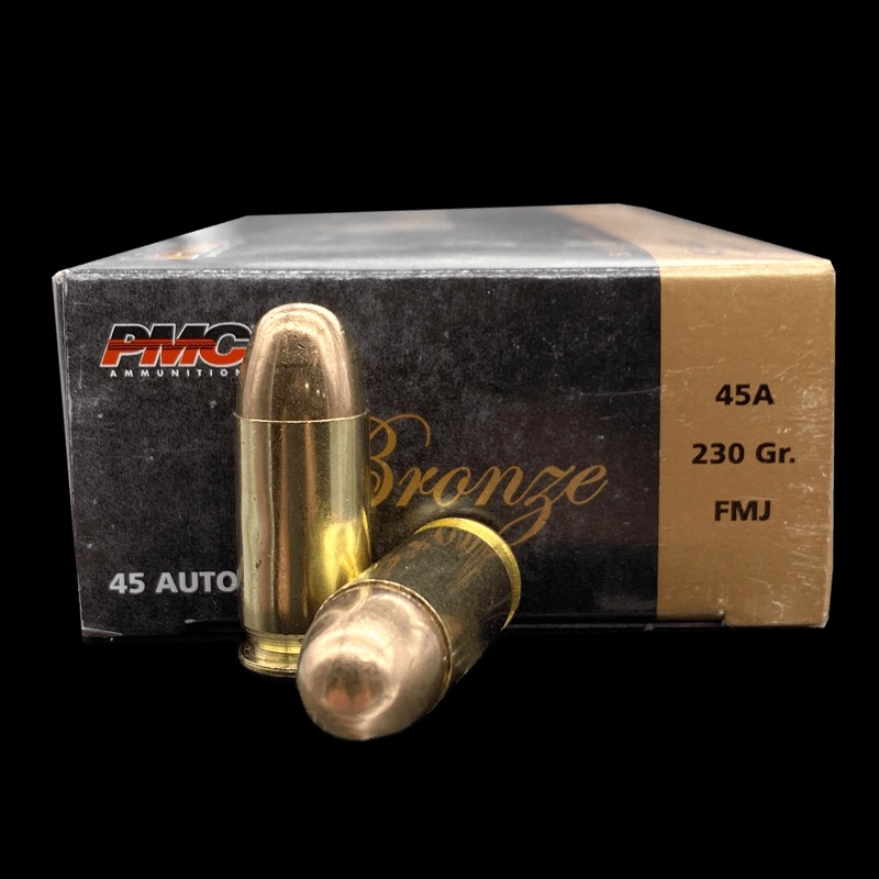 45 ACP - PMC Bronze (45A) 230gr Full Metal Jacket - 50 Per Box