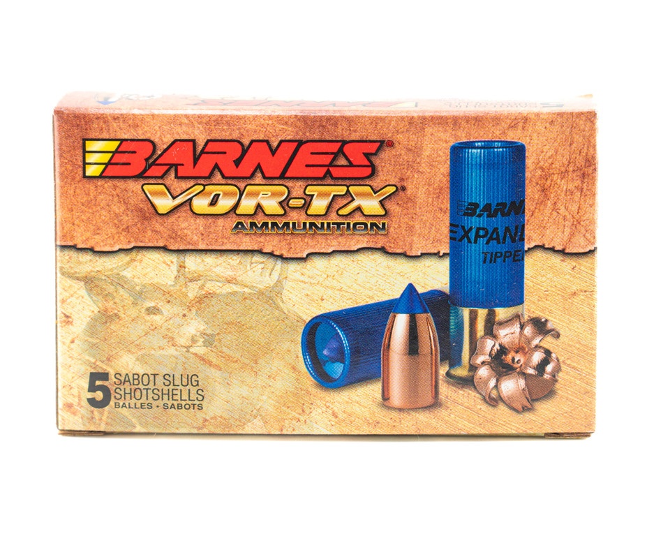 Barnes 12GA AMMO 2.75in 437gr VOR-TX Sabot Slug 5rd Box — product photograph