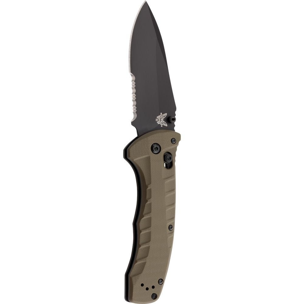Benchmade 980SBK Turret Partially Serrated — product photograph