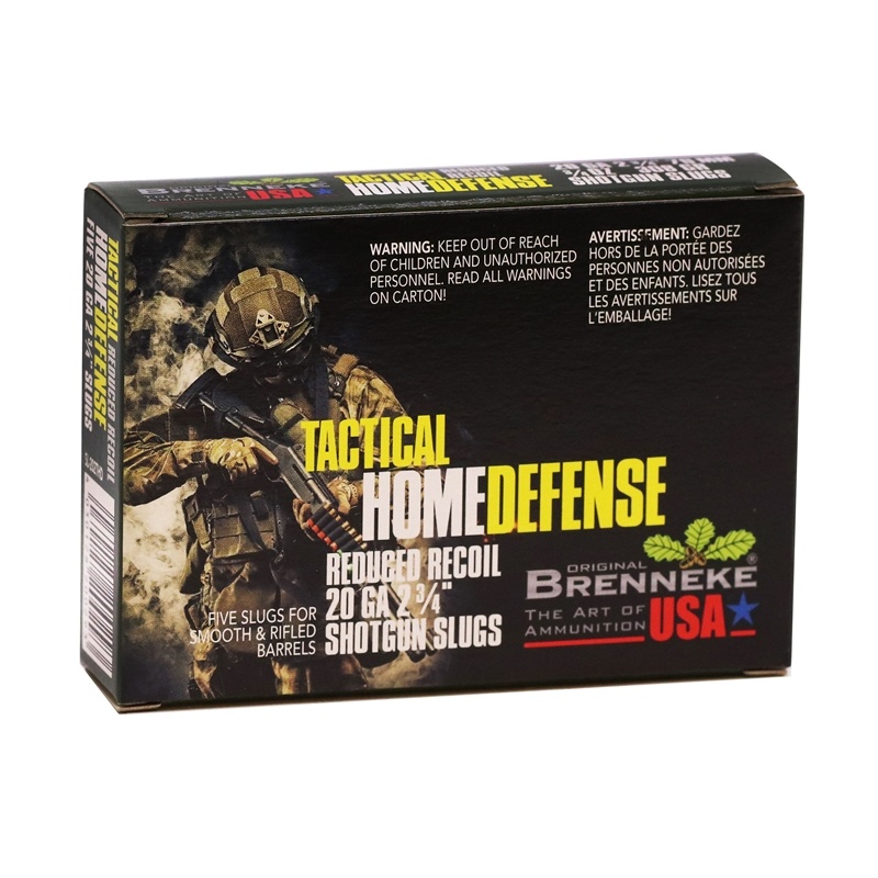 Brenneke Tactical Home Defense 20GA AMMO 2.75in 3/4oz 1250FPS 5rd Box — product photograph