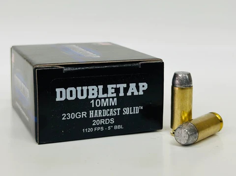 DOUBLETAP 10MM AUTO Ammo 230GR HARDCAST SOLID BRASS CASED 20RD BOX — product photograph