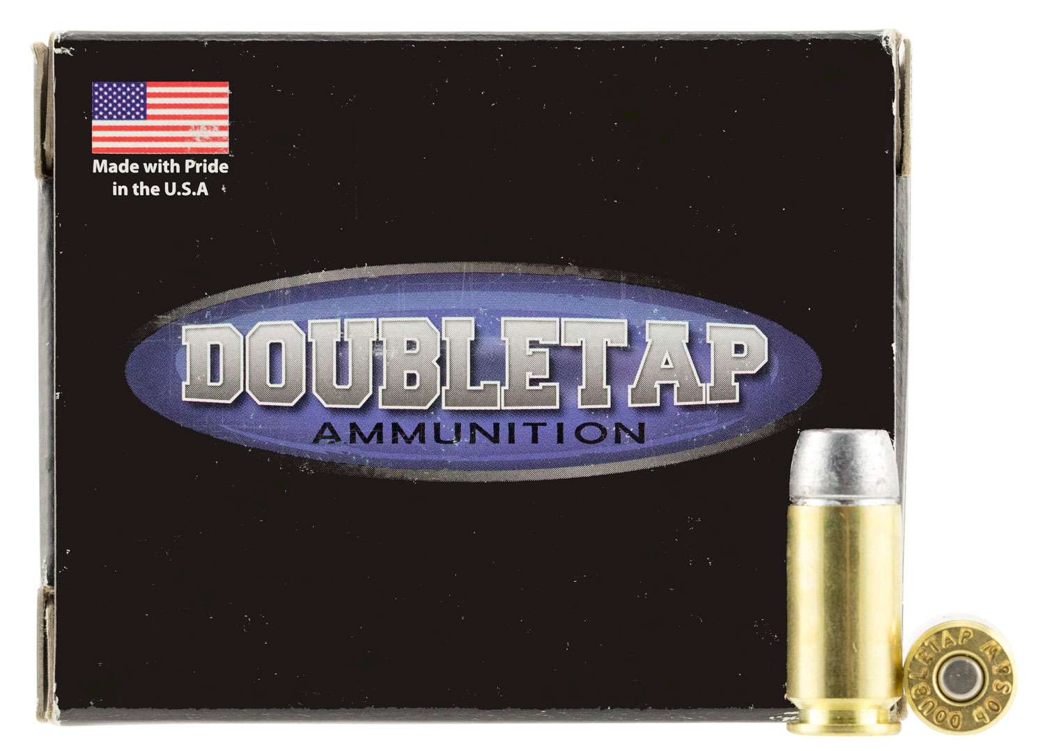 DOUBLETAP 40 S&W AMMO 200GR HARDCAST SOLID BRASS CASED 20RD BOX — product photograph