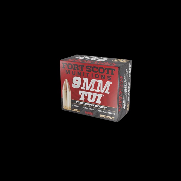 FORT SCOTT MUNITIONS 9MM AMMO 115GR TUI 20RD BOX — product photograph