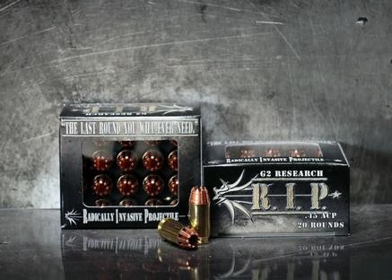 G2 Research 45 ACP RIP 162gr Hollow Point (HP) 20RD BOX — product photograph