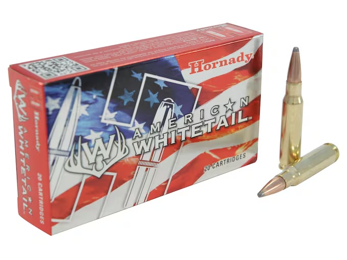 HORNADY AMERICAN WHITETAIL 308 WIN AMMO 165GR SP BRASS CASED 20RD BOX — product photograph