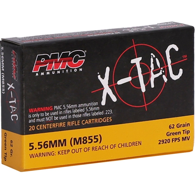 PMC 5.56x45mm NATO AMMO 62 gr Light Armor Piercing (LAP) 20RD BOX — product photograph