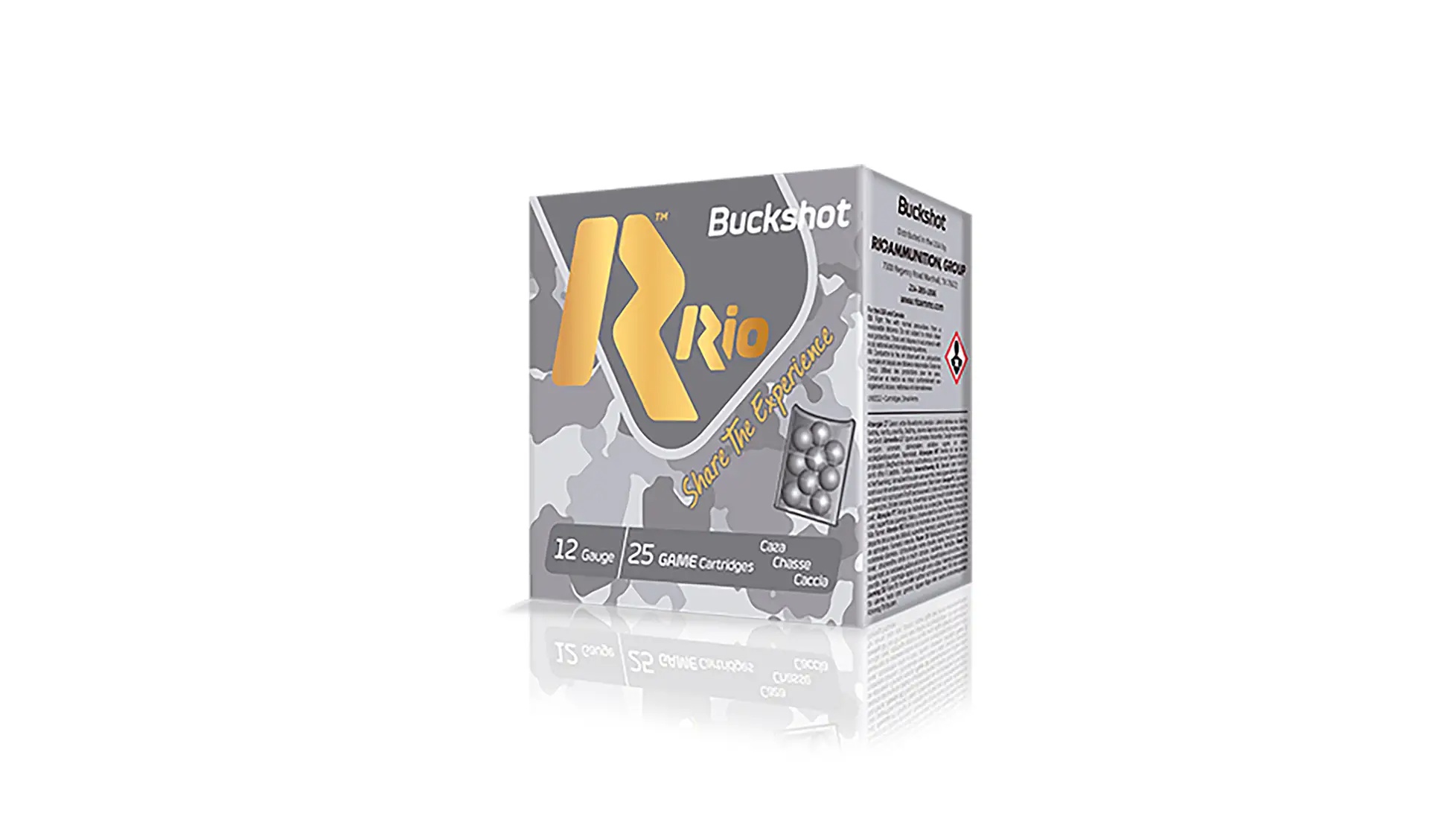 RIO BUCKSHOT 12GA AMMO 2.75IN 9PLT #1 BUCKSHOT 25RD BOX — product photograph