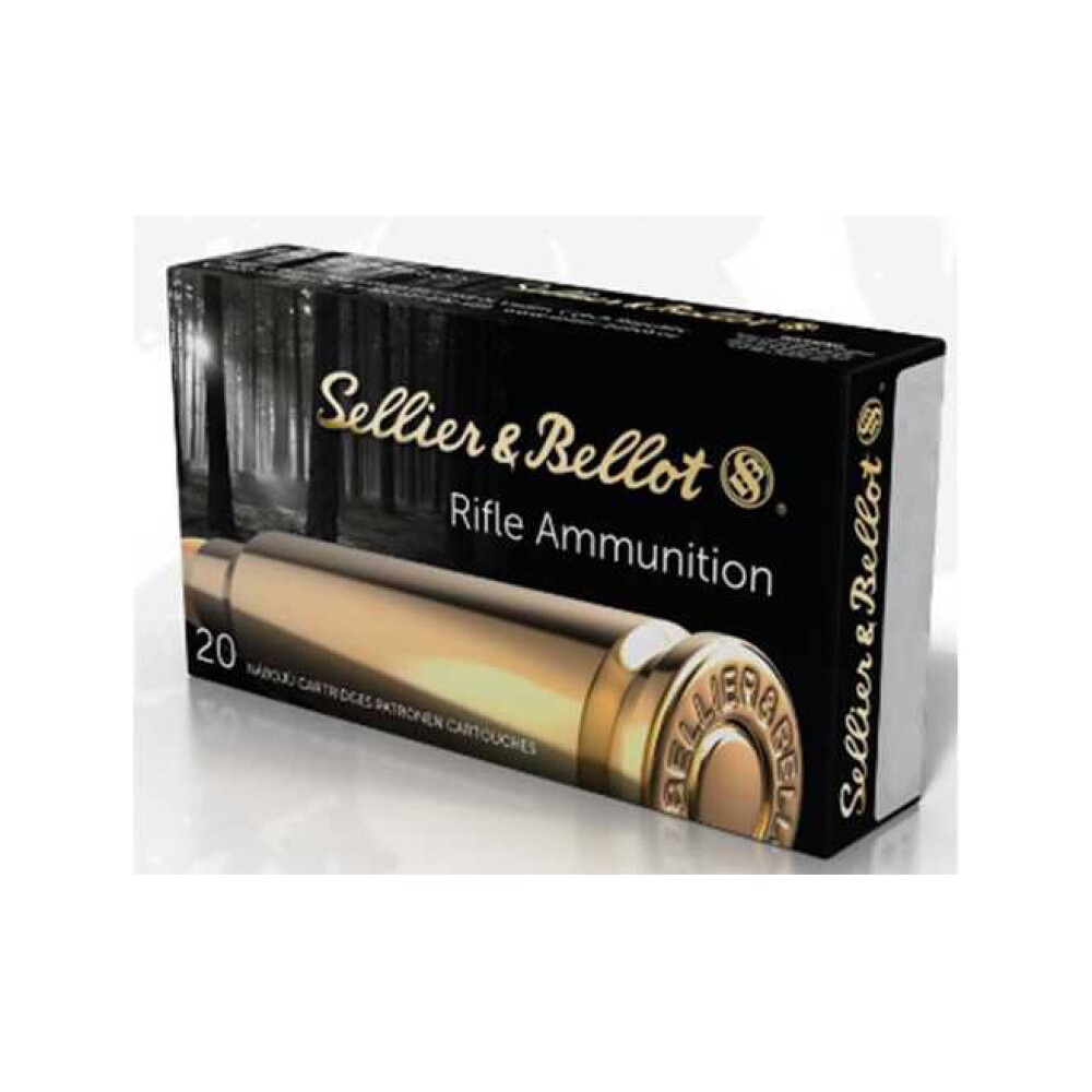Sellier & Bellot 45-70 AMMO 405 Grain Soft Point Rifle Ammo BRASS CASED 20RD BOX — product photograph