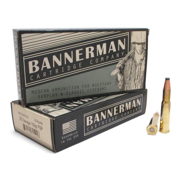 Bannerman 303 Savage AMMO 150gr FSP 20rd Box — product photograph