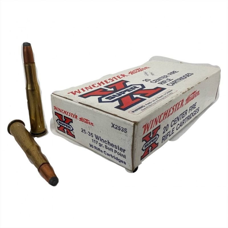 .25-35 Winchester - Western SUPER X 117 grain SOFT POINT - 17 round box, product photograph