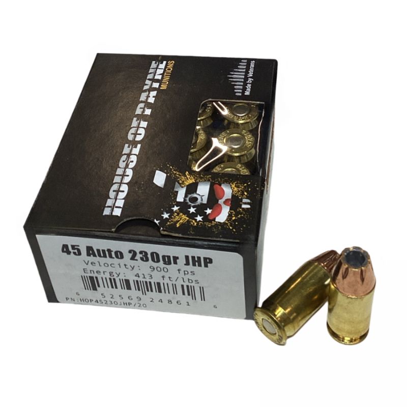 .45 Auto House Of Payne Munitions 230 Grain JHP - 20 Rounds