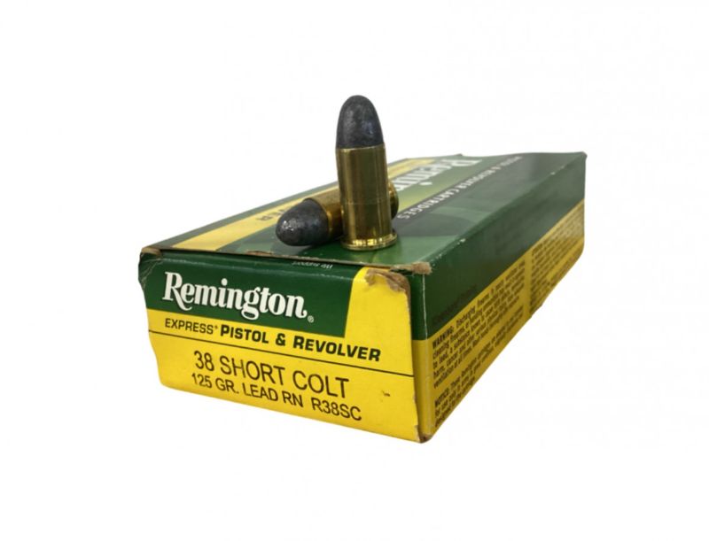 .38 Short Colt - Remington (High Velocity) 125 grain Lead (R38SC) - 49 rounds - product photograph